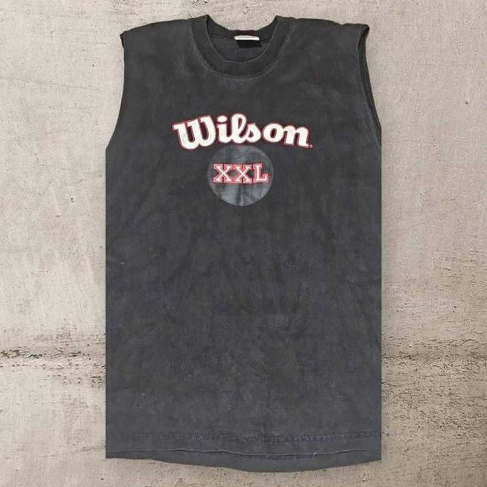 Mens Plus Size 90s Vintage Wilson Oversized Tank … - image 3