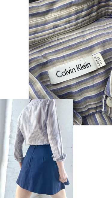 Calvin Klein cotton stripe chemise