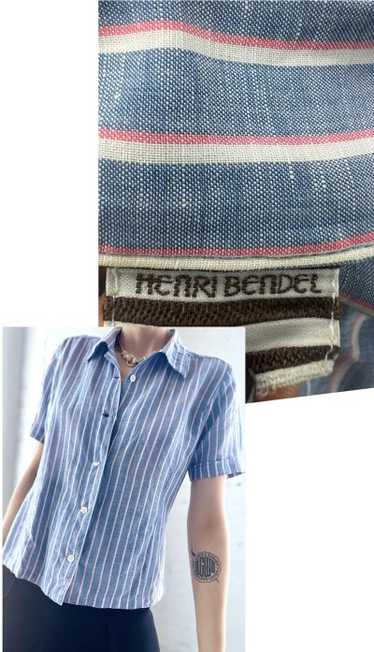 Henri Bendel stripe cotton chemise