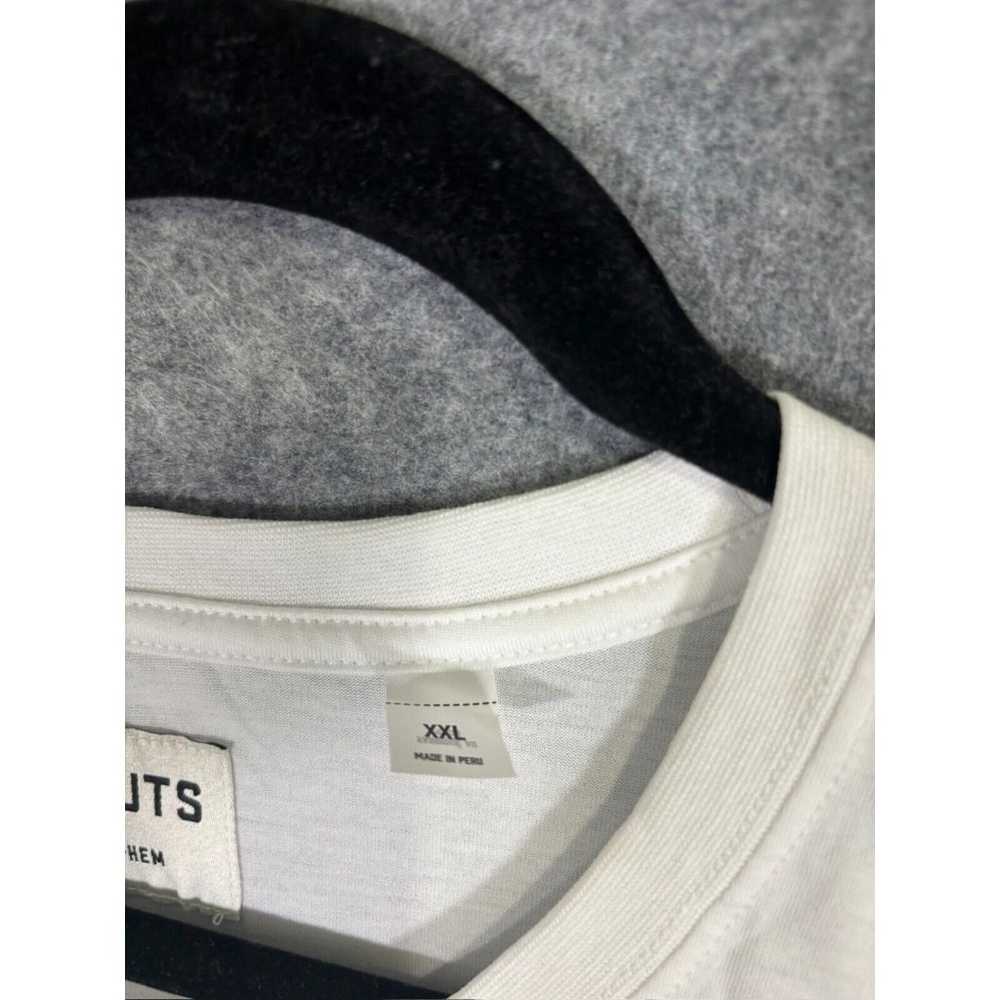 Cuts Clothing shirt Men 2XL White Curve-Hem Long … - image 4