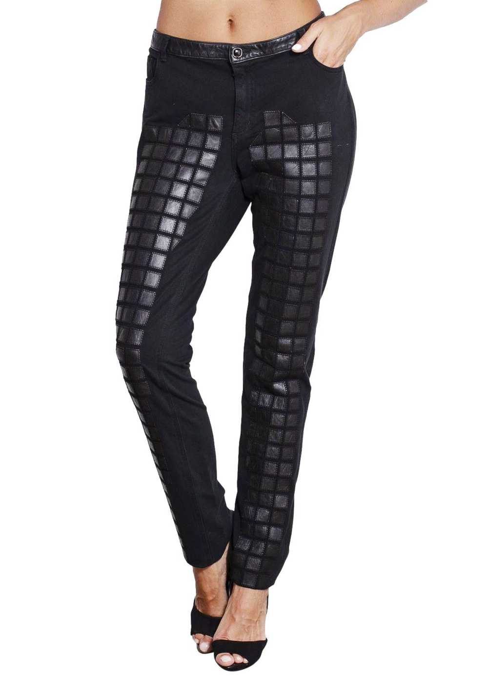 Product Details Chanel Black Mosaic Trousers - image 1