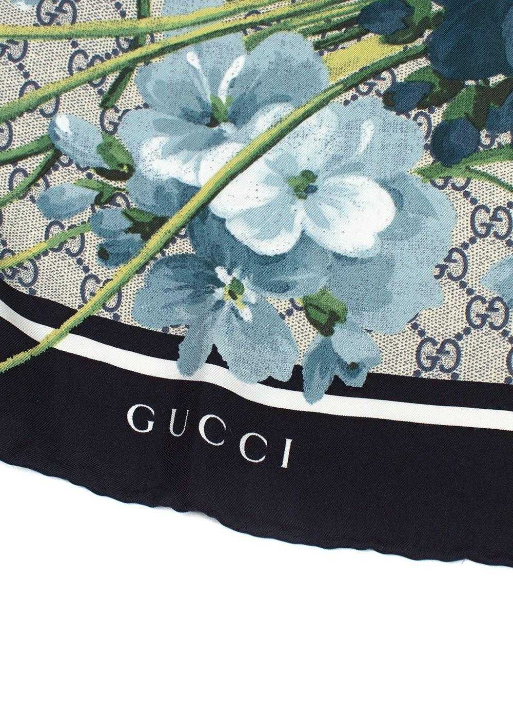 Managed by hewi Gucci Blooms Silk Scarf - image 2