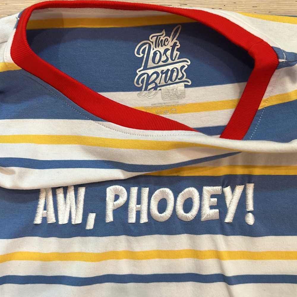 The Lost Bros Aw Phooey Donald Duck Striped Shirt… - image 3