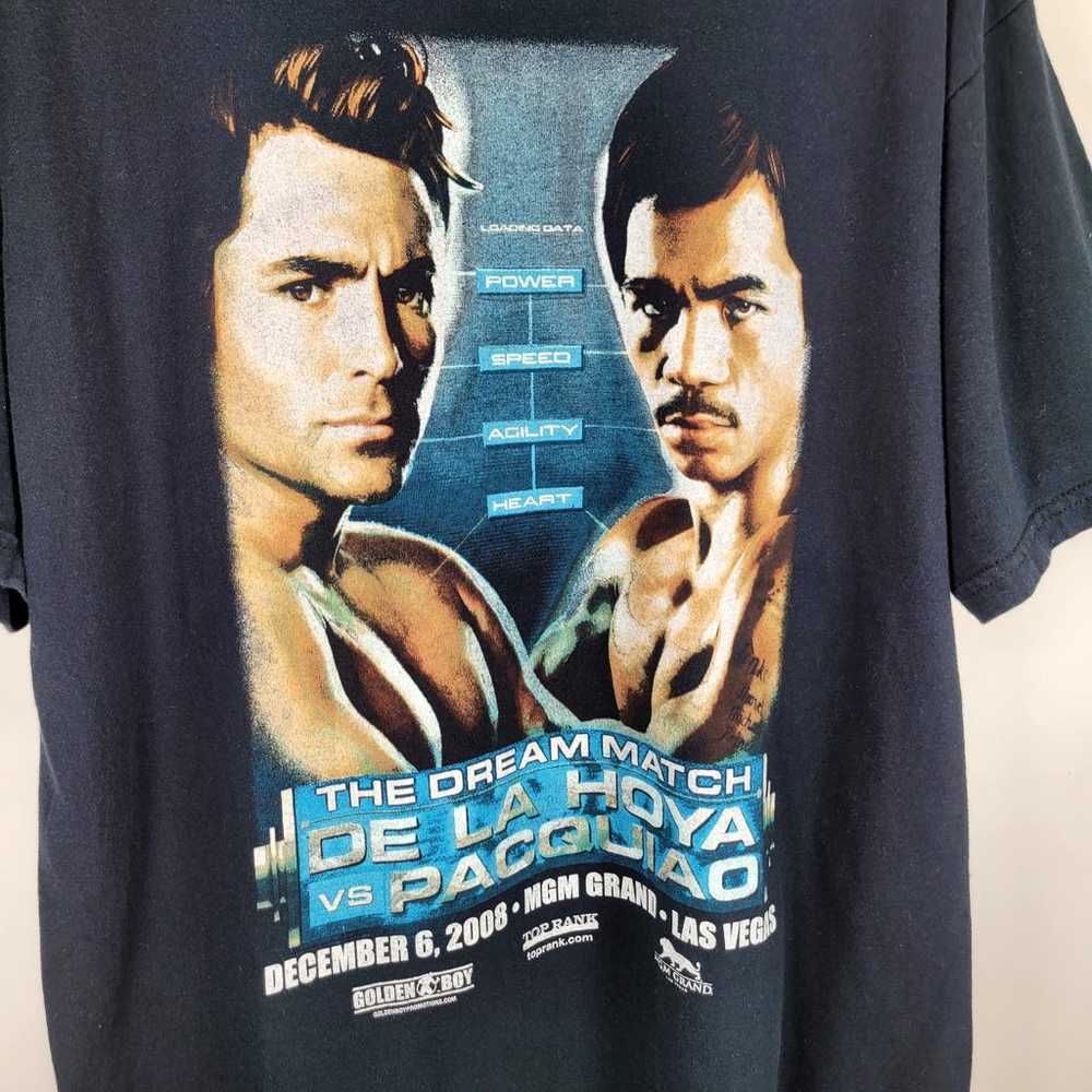 Size XL Oscar De La Hoya vs. Manny Pacquiao Shirt… - image 4