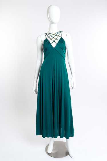 LOUIS FÉRAUD Lattice Strap Gown