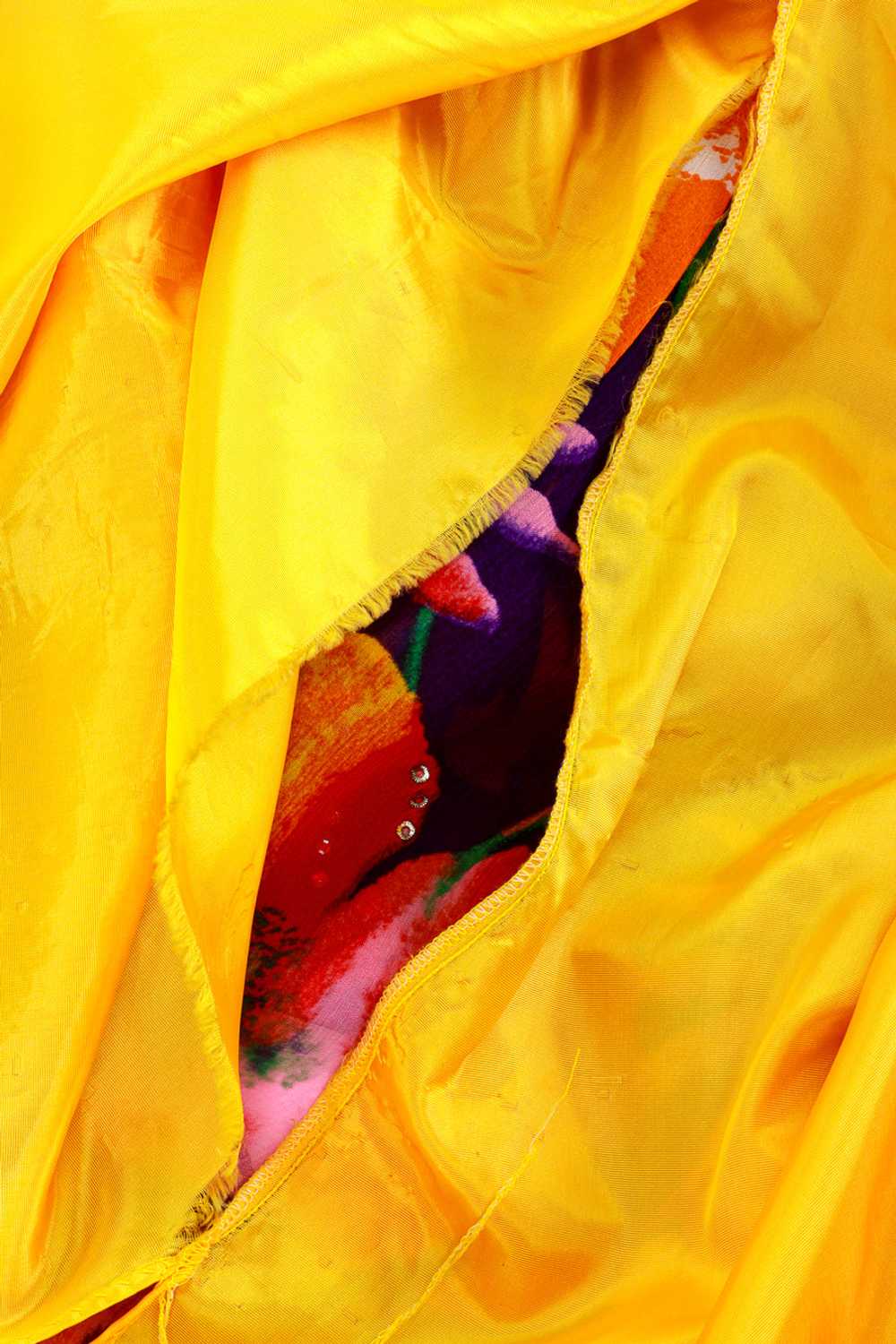 GEORGIE KEYLOUN Floral Chiffon Rhinestone Caftan - image 10