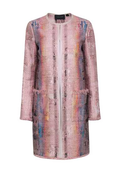 Carlisle - Pink Metallic Print Jacket Sz 4