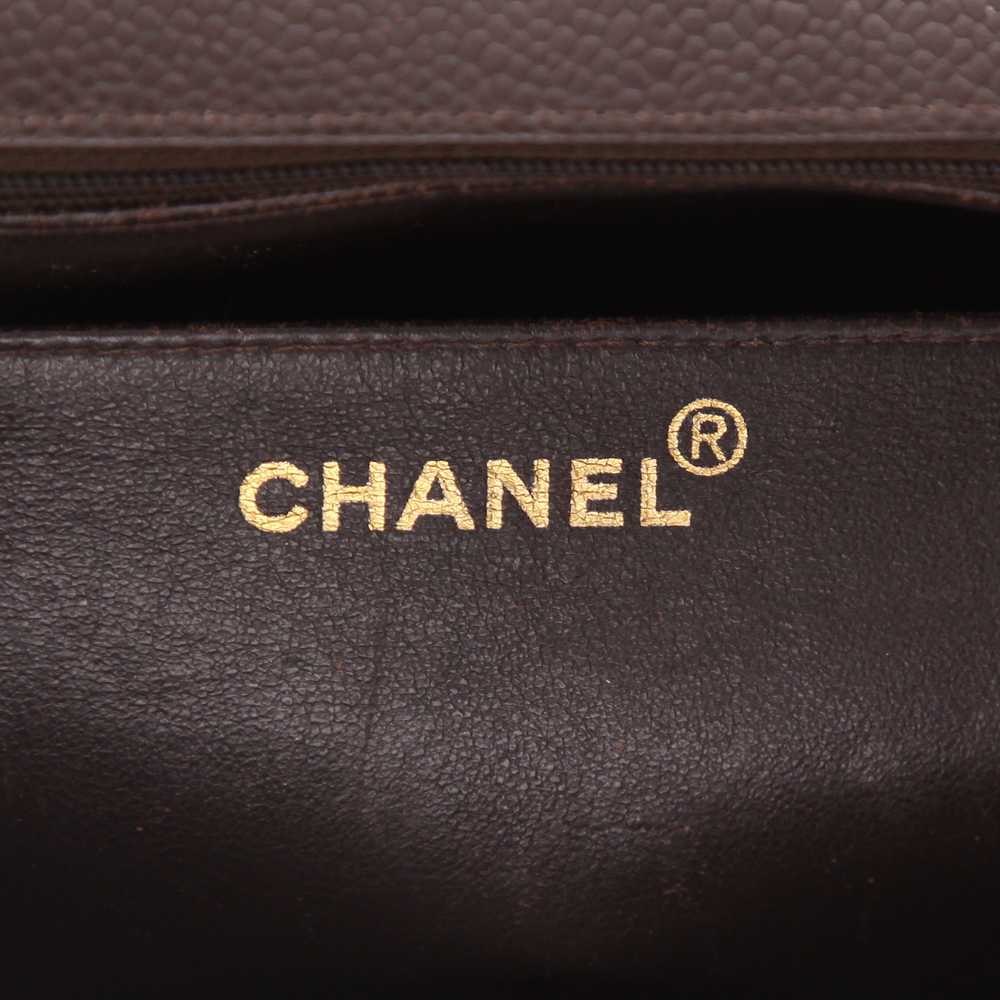 Chanel Timeless Jumbo handbag in brown quilted gr… - image 3