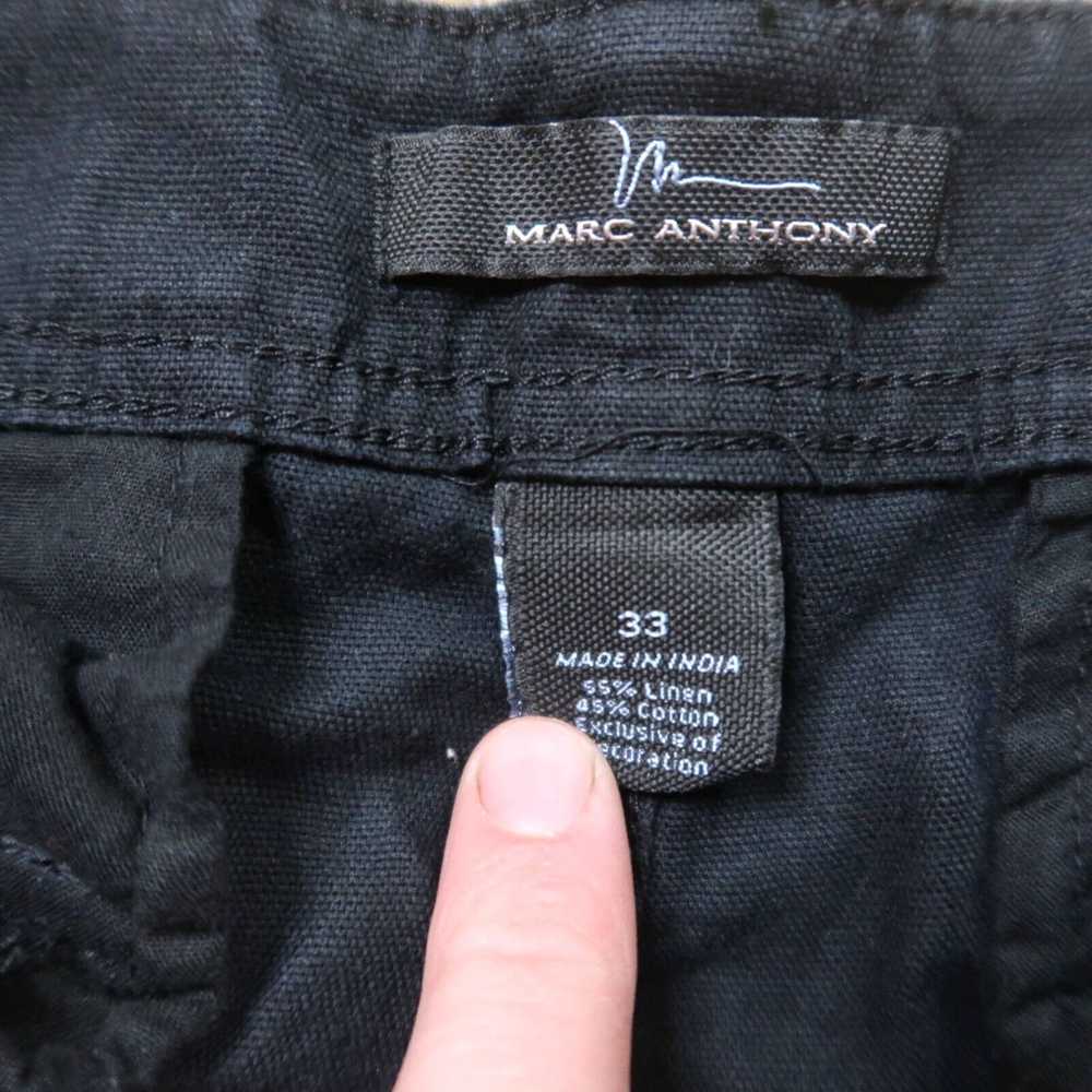 Marcs Marc Anthony Cargo Shorts Men's 33 Black Co… - image 3