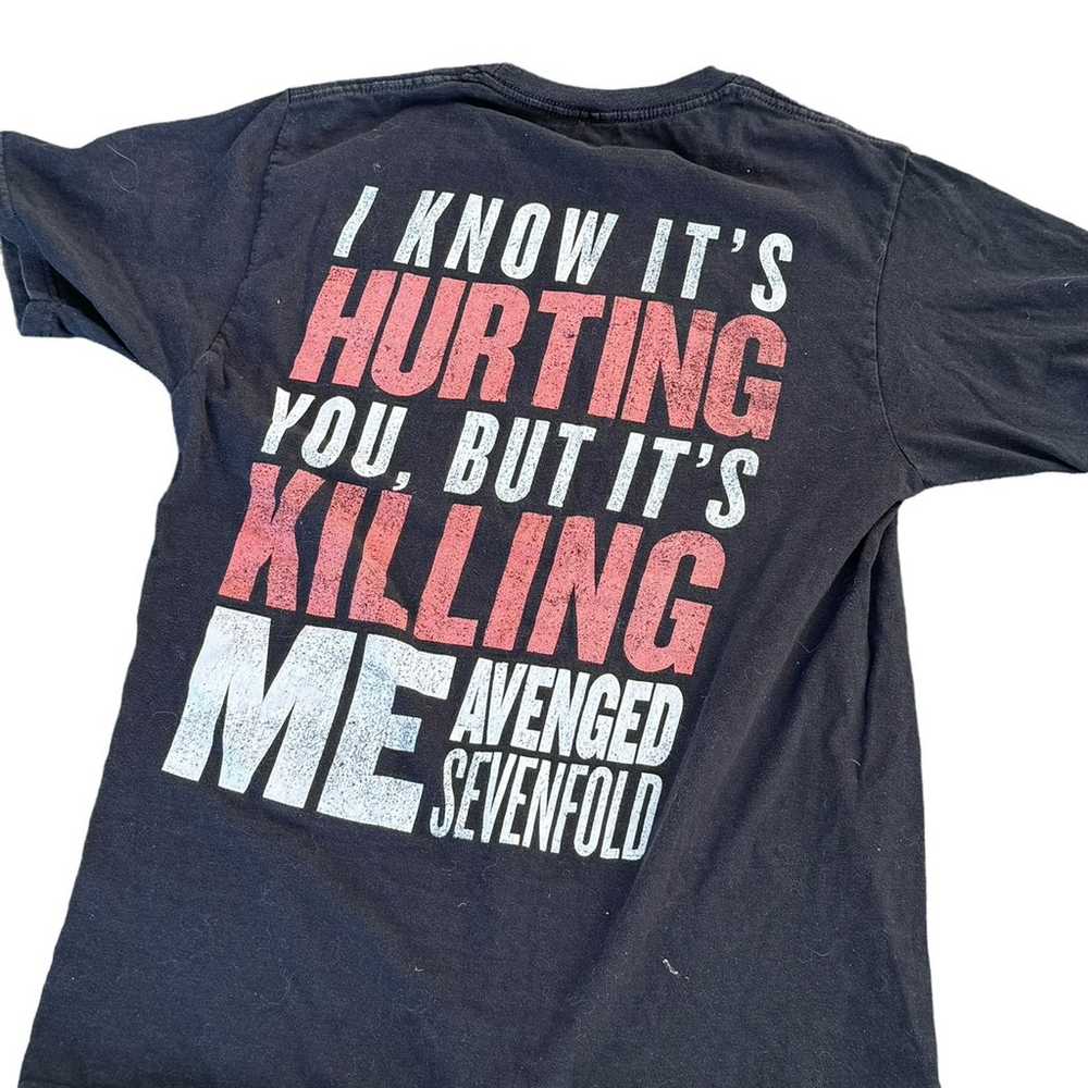 avenged sevenfold mens black short sleeve T-shirt… - image 2