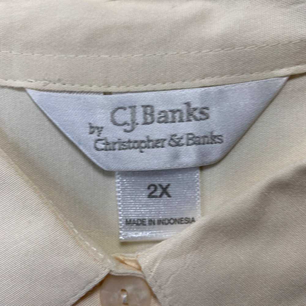Vintage CJ Banks Shirt Womens 2X Button Up Blouse… - image 3
