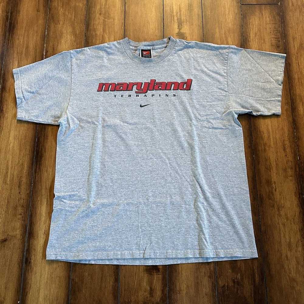 VTG Nike Maryland Terrapins T-Shirt Mens XL Cente… - image 2