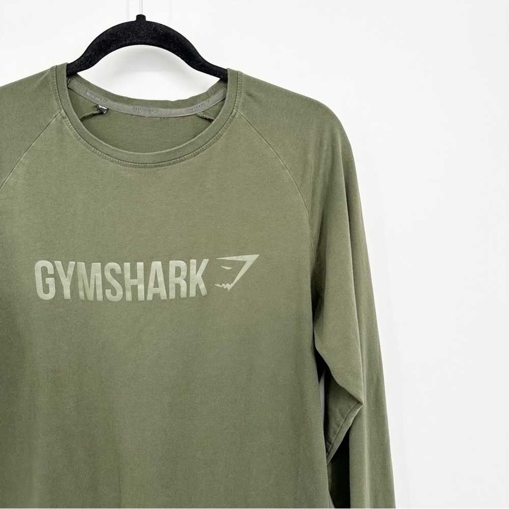 Gymshark Men's Green Long Sleeve Active Shirt - image 1