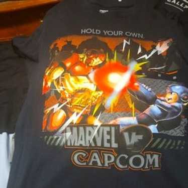 マーヴル・スーパーヒーローズ Tシャツ Lサイズ CAPCOM ビンテージ 90s MARVEL SUPER HEROES Tシャツ CAPCOM アニメT - メルカリ