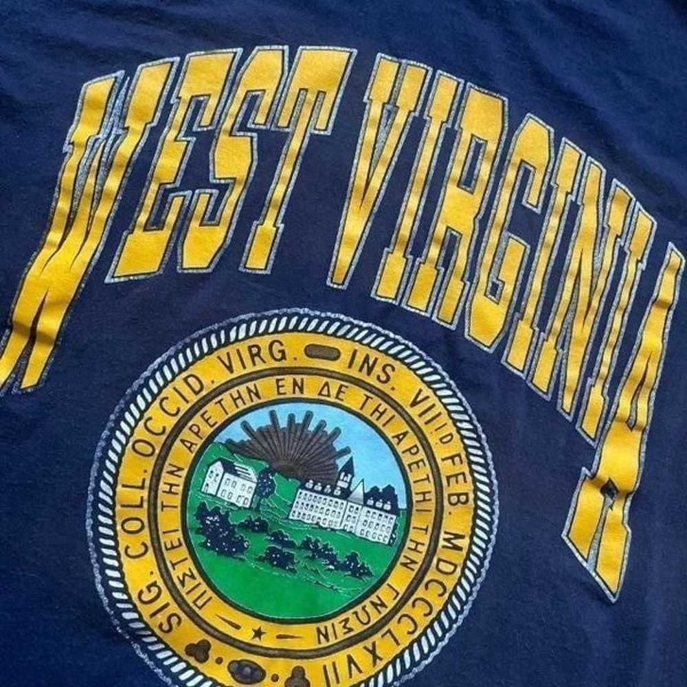 vintage 1990s single stitched West Virginia tee - image 2