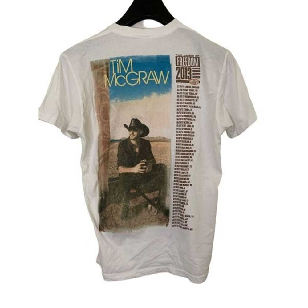 Tim McGraw Two Lanes of Freedom 2013 Tour t shirt - image 2