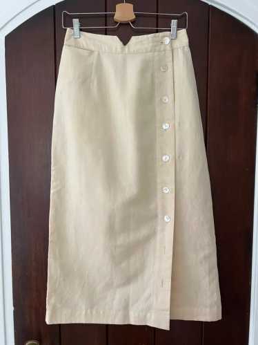 Ajaie Alaie Linen Bottom Down Skirt (M) | Used,…