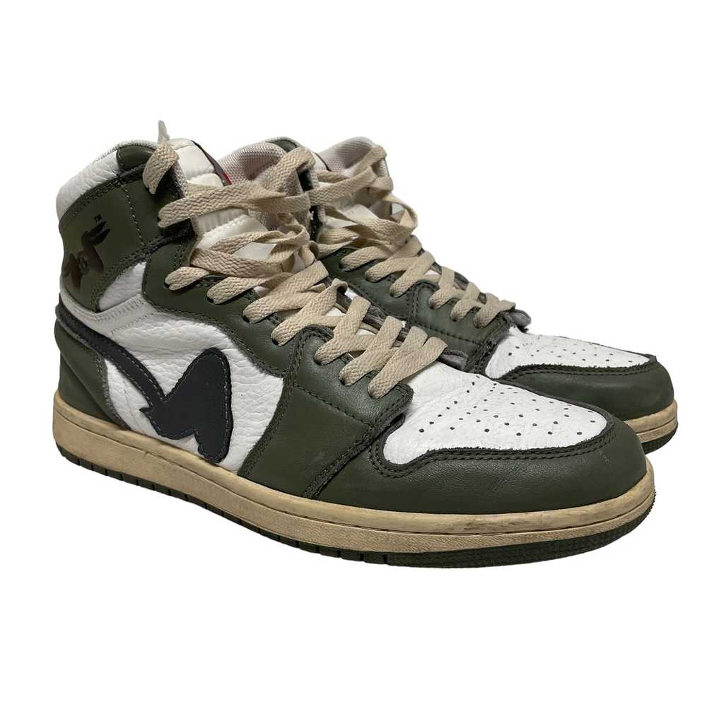 boy air/Low-Sneakers/L/Cotton/WHT/green - image 1