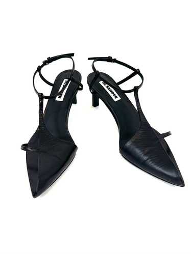 Jil Sander Asymmetrical T-Strap Sandals