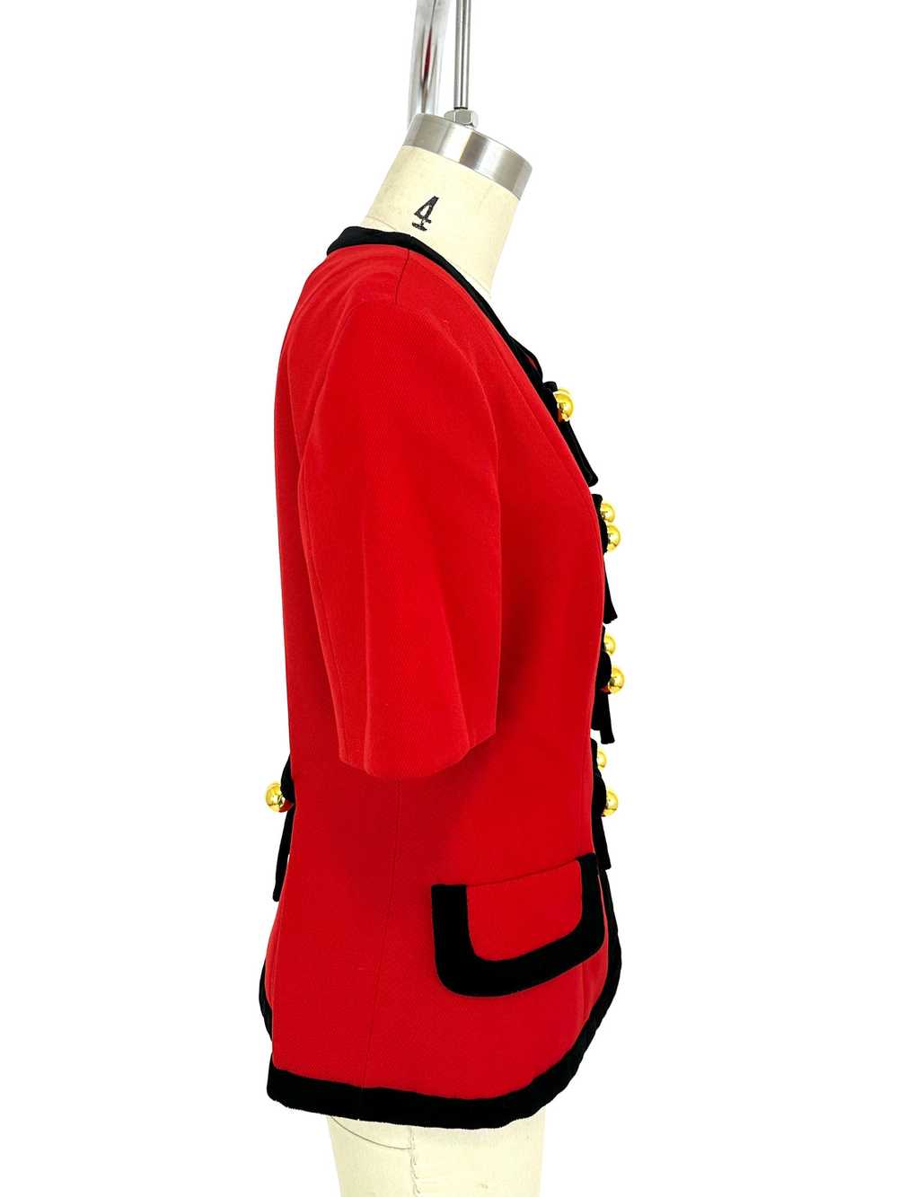 Cheap and Chic by Moschino Velour Bow Jacket - image 3