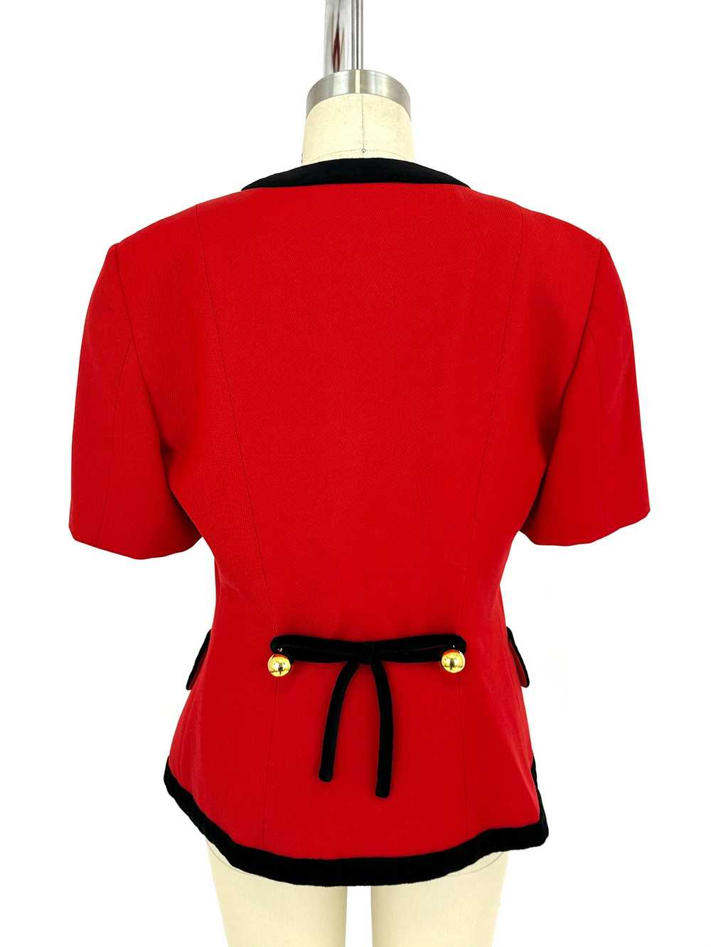 Cheap and Chic by Moschino Velour Bow Jacket - image 4