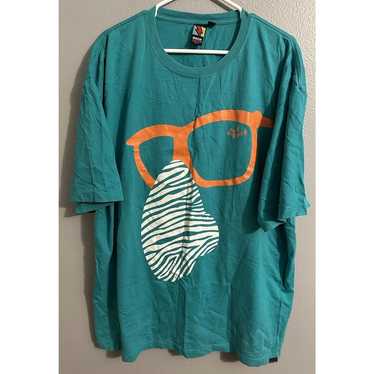 Vintage Rock Smith Tokyo Size 3XL Teal 90s Band T… - image 1
