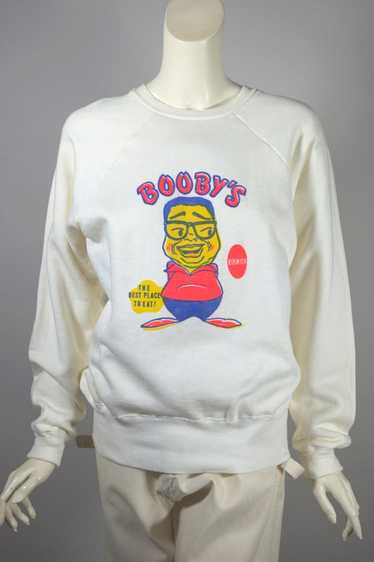 1960s Hanes Wind Shield sweatshirt "Booby's" L-XL - image 1
