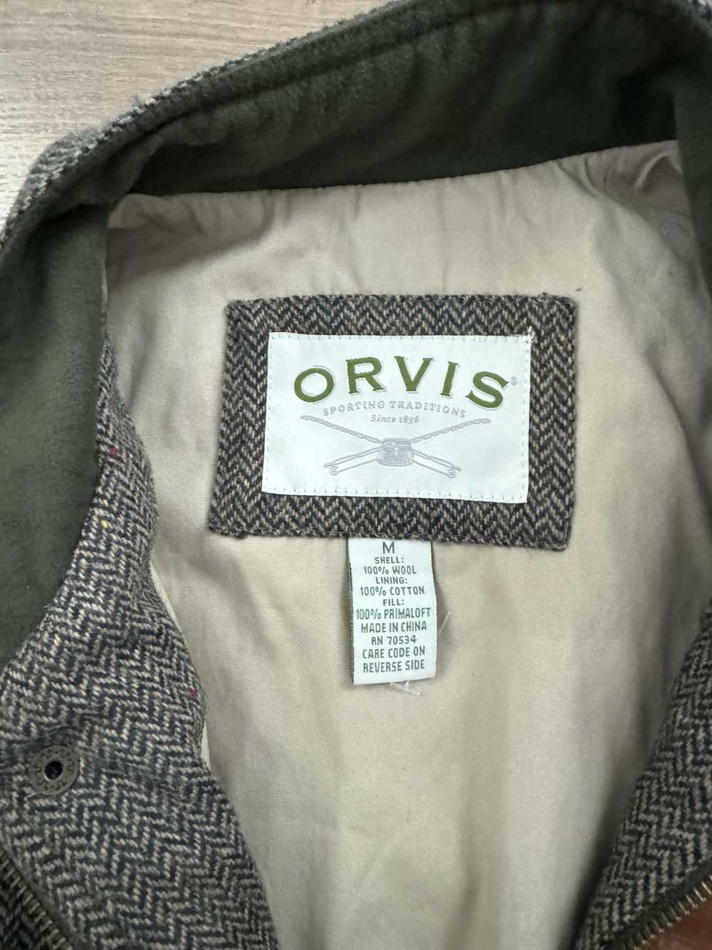 Orvis Vintage Orvis Tweed Snap Button Zipper Leat… - image 4