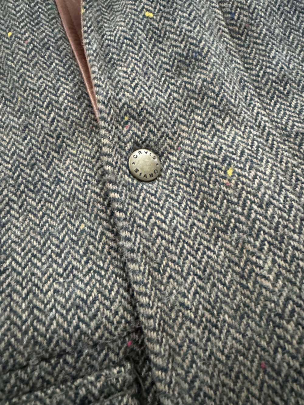 Orvis Vintage Orvis Tweed Snap Button Zipper Leat… - image 7