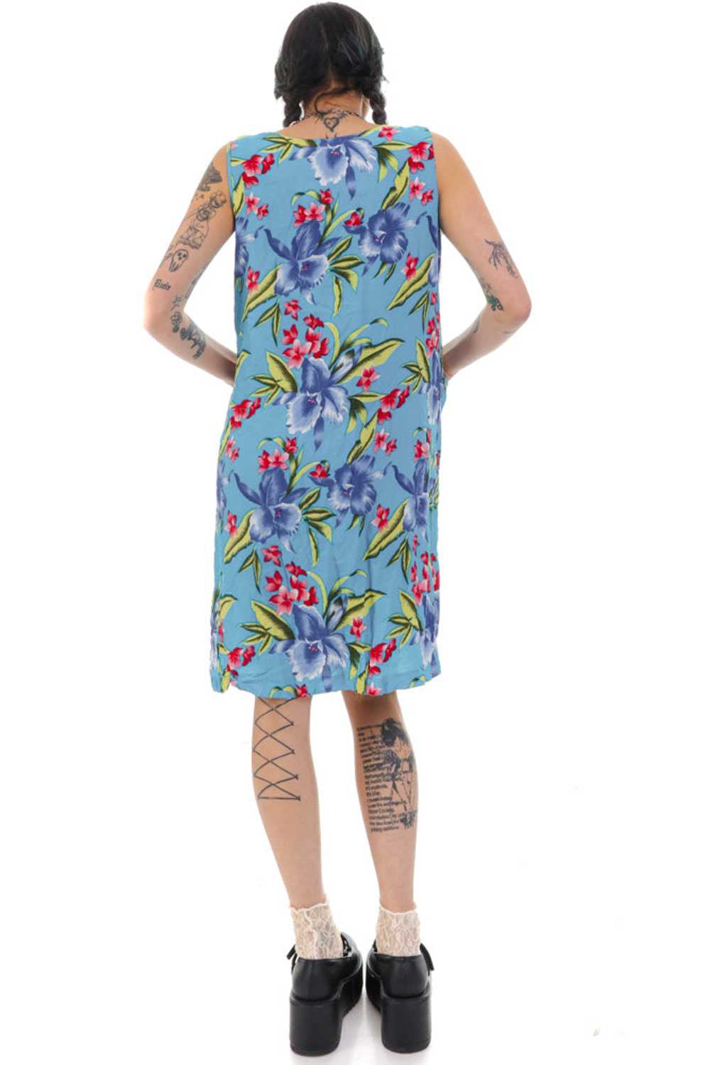 Vintage Y2K Jane Ashley Floral Tank Dress - OSFM - image 5