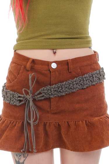 Vintage Woven Brown Belt - S/M/L