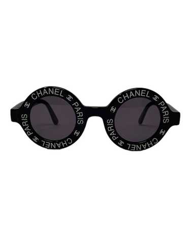 Chanel Logo-Print Round Frame Sunglasses, SS93, OS