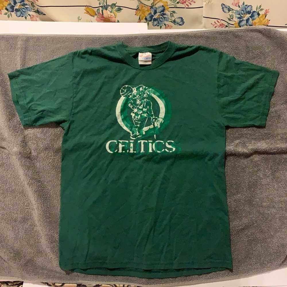 Vintae 1993 Boston Celtics Shirt Triple Logo - image 2