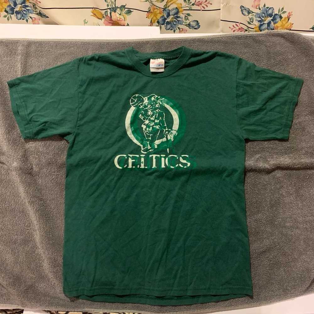 Vintae 1993 Boston Celtics Shirt Triple Logo - image 3