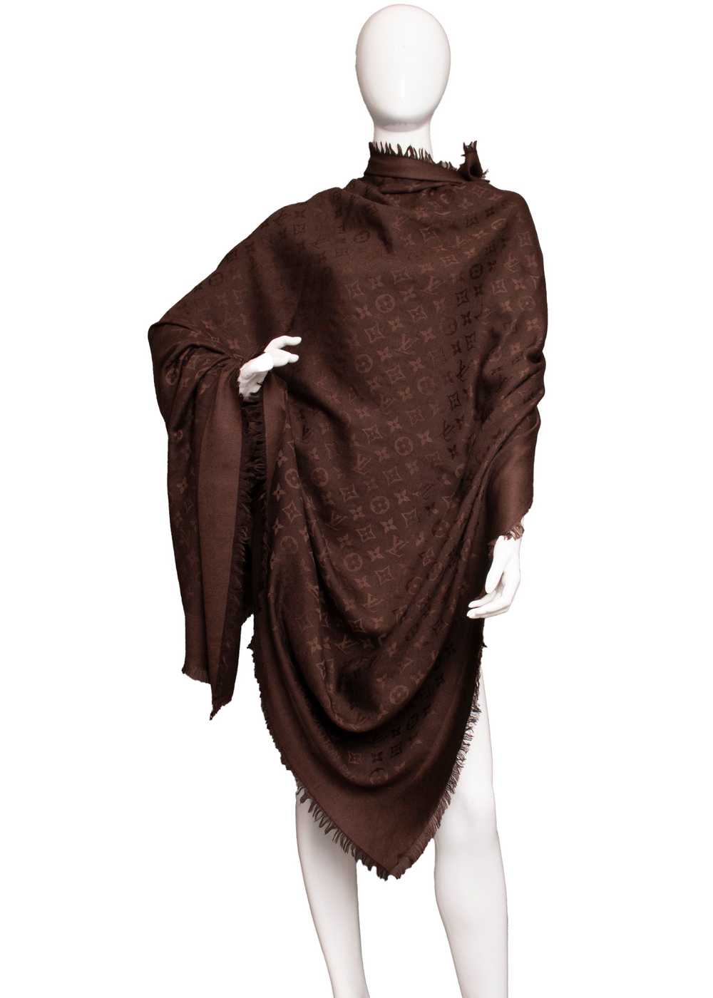 Louis Vuitton Brown Monogram Shawl - image 1