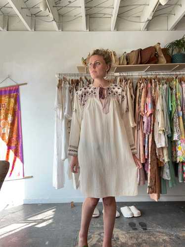 Isabel Marant Cream Embroidered Dress