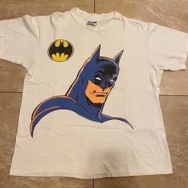 Vintage 1989 Batman Head Shirt Large Hanes Beefy - image 1