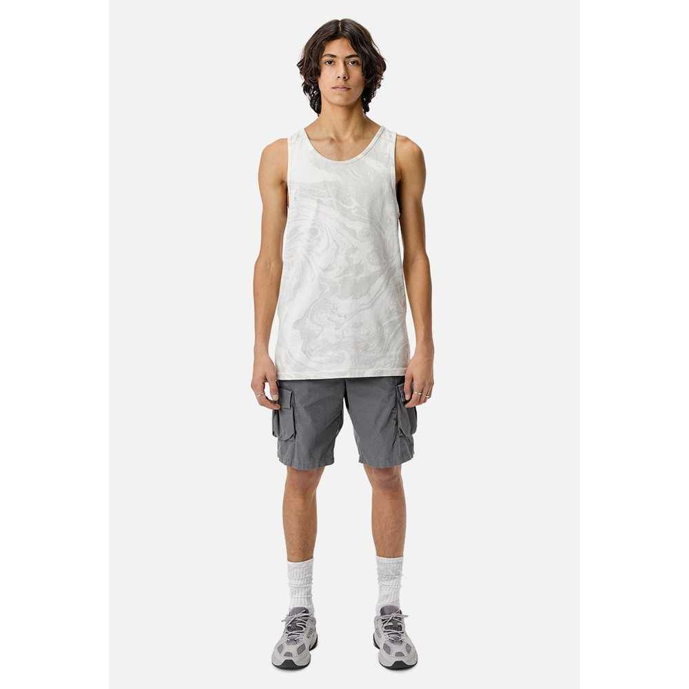 NWOT John Elliot White MARBLE DYE TANK Grey Size S - image 7