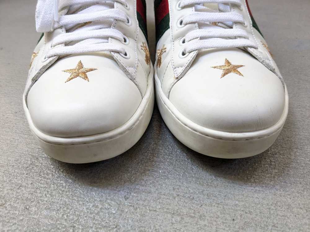Gucci Gucci Ace Sneakers Bees Stars 9 White Leath… - image 5