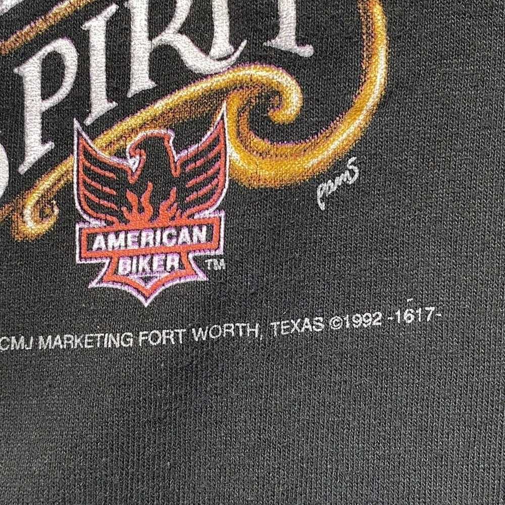 Vintage 3D Emblem Follow The Spirit T-Shirt XL Am… - image 4