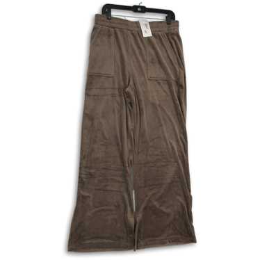 NWT Ever Eve Womens Brown Slash Pocket Wide Leg P… - image 1