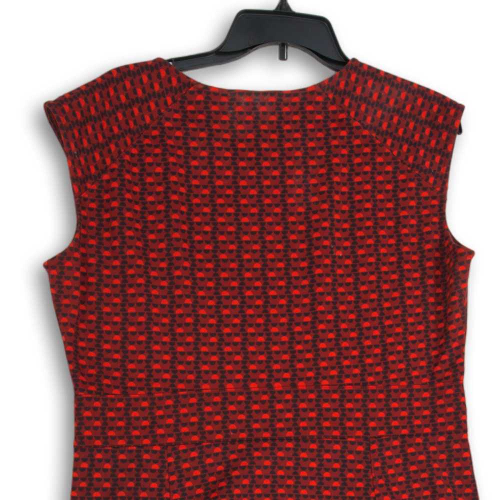 Lands' End Land's End Womens Red Geometric Sleeve… - image 4