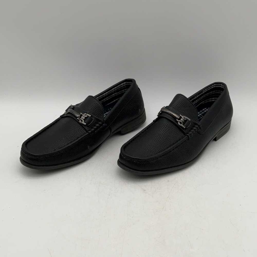 Andrew Fezza Mens Black Horsebit Moc Toe Slip-On … - image 1