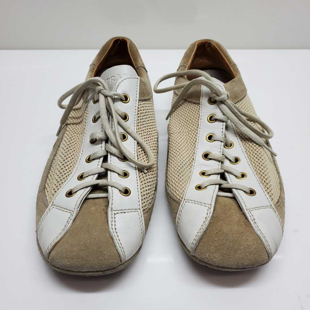 Authenticated Prada Beige Suede/Leather Driving S… - image 7