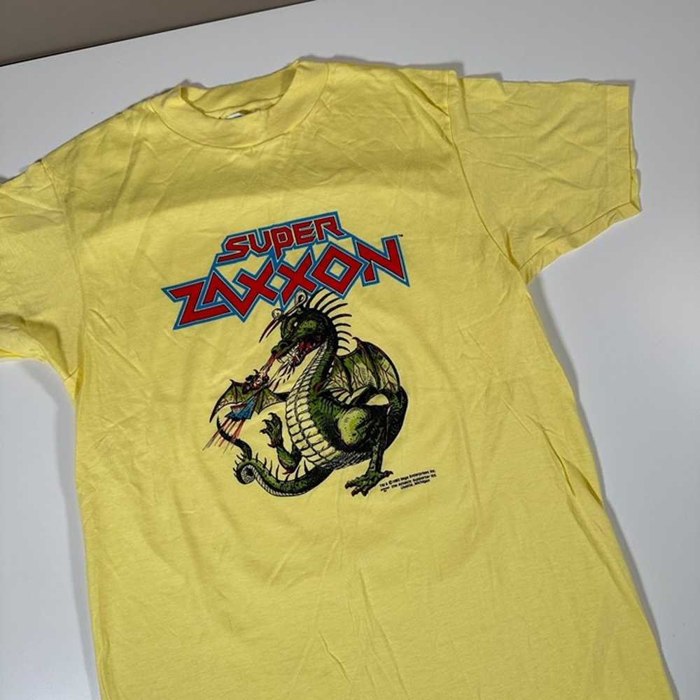Vintage 1982 Sega Super Zaxxon Shirt Medium DEADS… - image 2