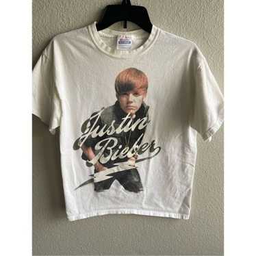 Justin Bieber Vintage My World Tour Concert T-Shi… - image 1