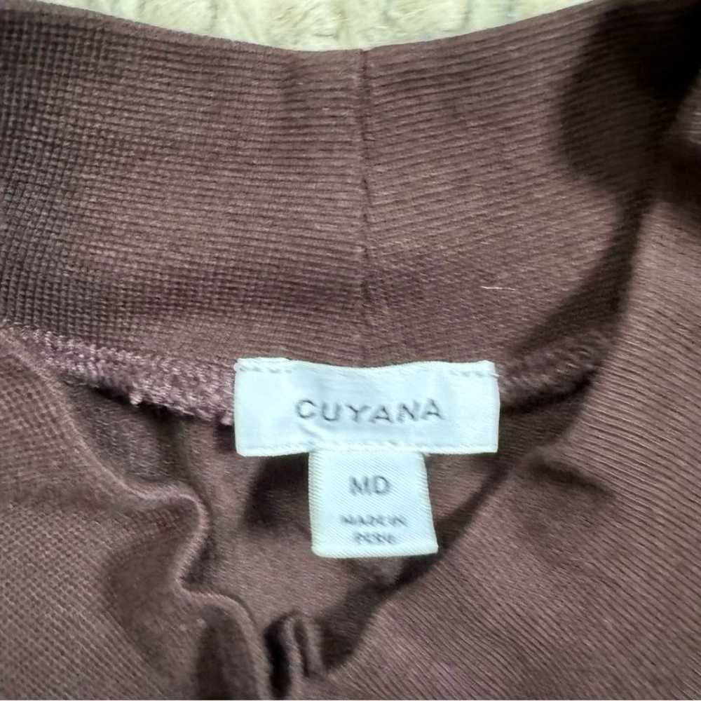 Cuyana Dark Brown French Terry Puff Sleeve Top Me… - image 3