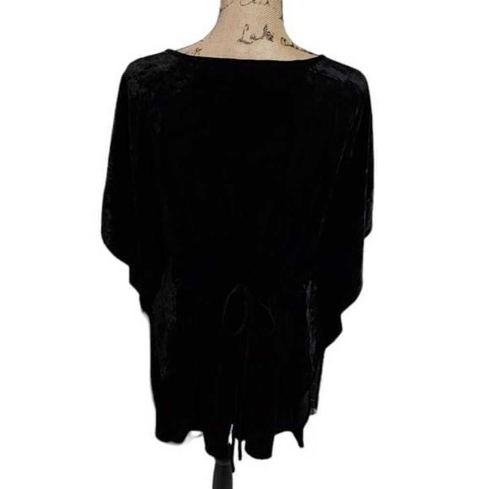 Madeline Sparklestein Embroidered Black Crushed V… - image 6