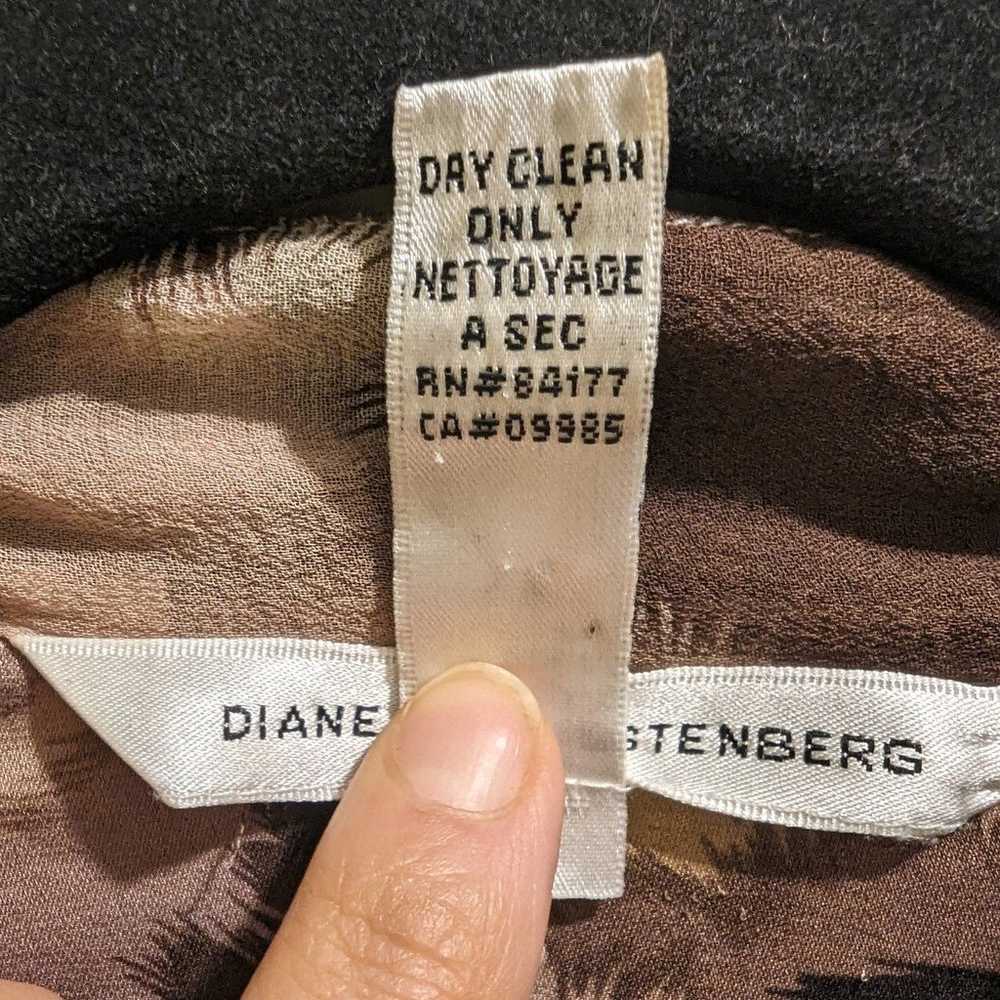 Diane Von Furstenberg Cita Silk Blouse Top Long S… - image 9