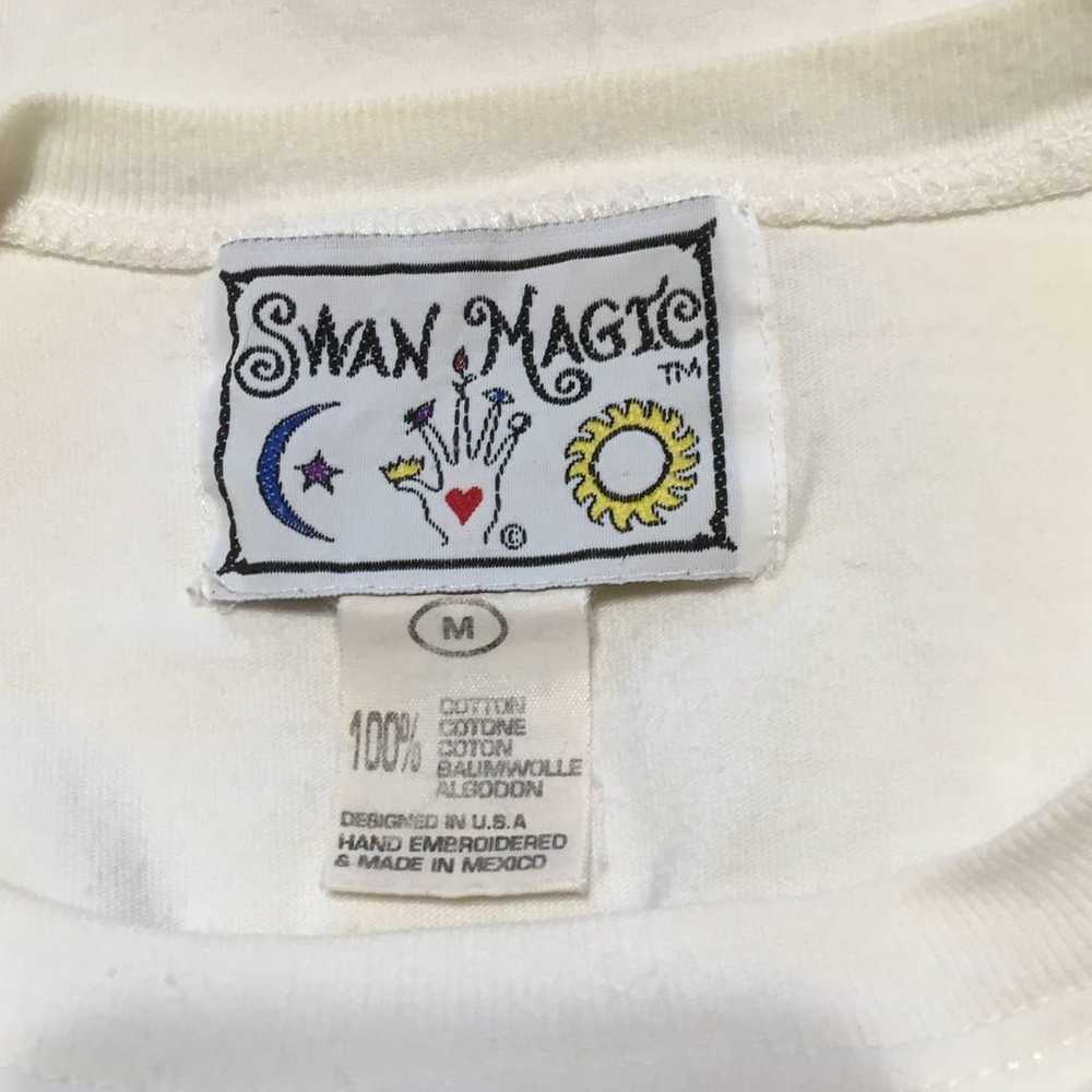 Swan Magic M Embroidered 1996 Rock & Roll Clevela… - image 3